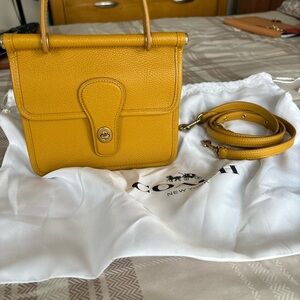 Coach Yellow Leather Handbag